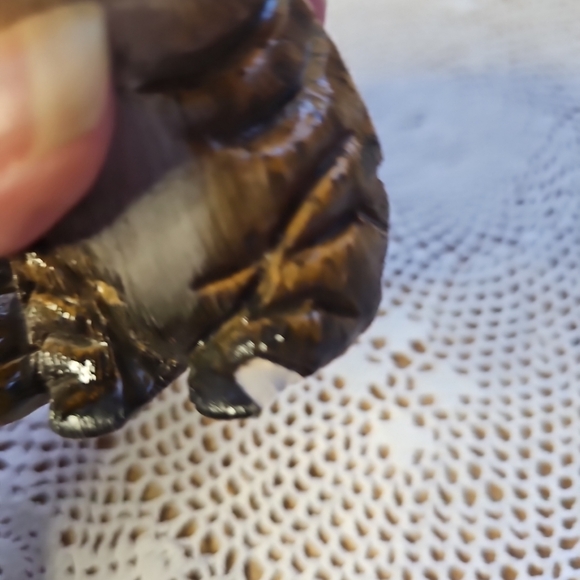 Vintage Artesania Rinconada Tabby Cat Figurine Uruguay Clay Ceramic 3" Chip Paw - Picture 7 of 14